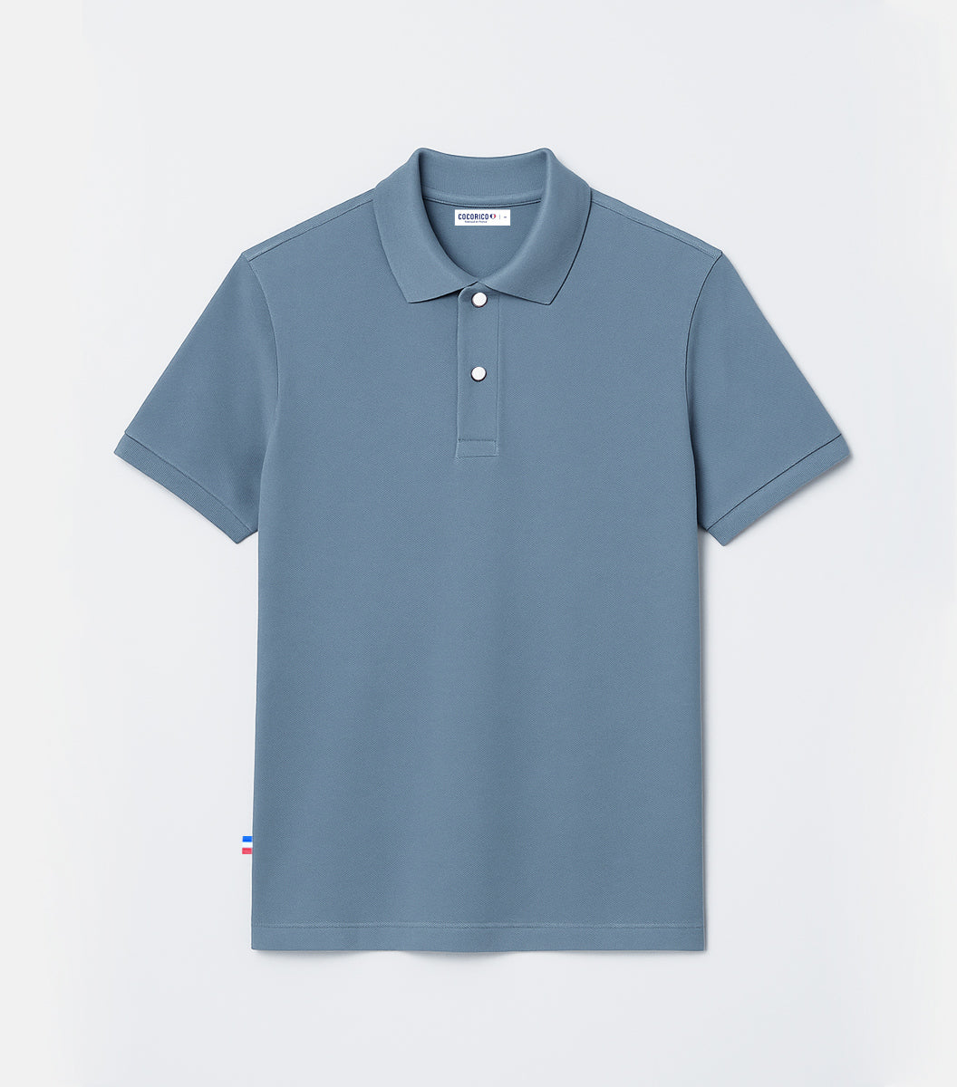 Colote – Men's Classic Azure Polo Shirt - Image 4