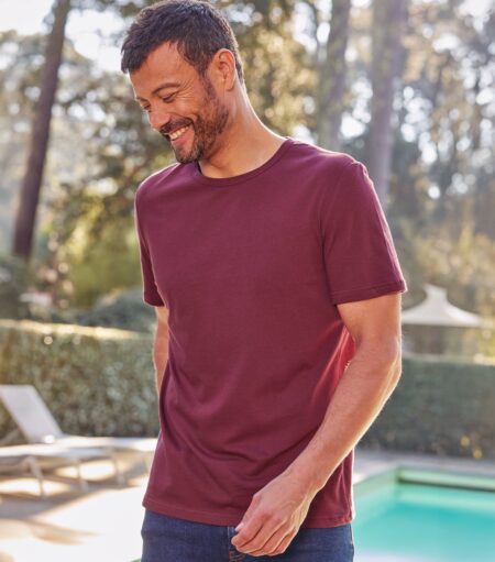 Colote – Men's Bordeaux Red T-Shirt