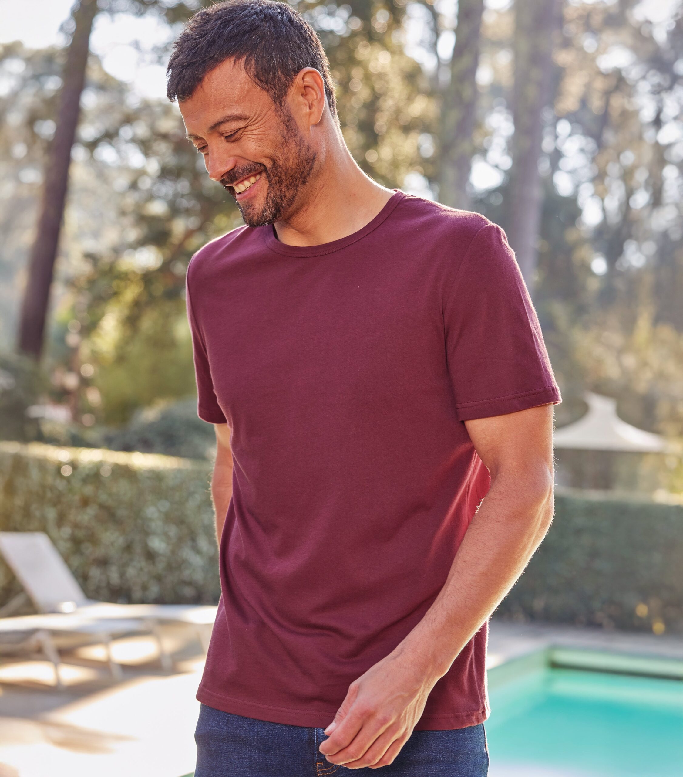 Colote – Men's Bordeaux Red T-Shirt