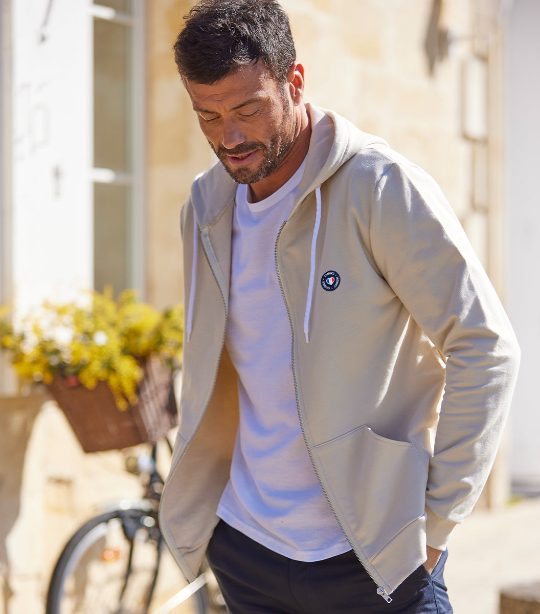 Colote – Men's Sand Zip-Up Sweatshirt